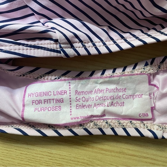 NWT Splendid Pink Blue Striped One Piece - Picture 8 of 13